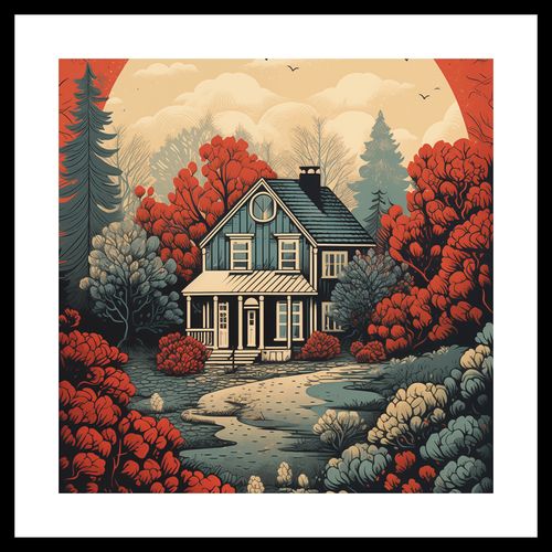 Plakat 30x30cm Idylla Rustykalna na Arena.pl