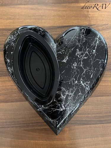 SERCE na Grób RÓŻNE KOLORY Podstawa na Stroik Wzór Marmur Kompozycja na Arena.pl