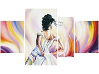 OBRAZ KOBIETA ABSTRAKCIE KOLORÓW
