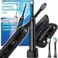 SZCZOTECZKA SONICZNA DO ZĘBÓW ELEKTRYCZNA ETUI 5 TRYBÓW 3 KOŃCÓWKI