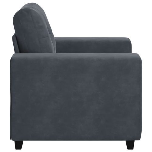 Sofa Fotel Ciemnoszary 59 cm Aksamit na Arena.pl