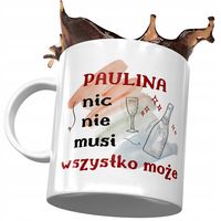 Kubek Dla Pauliny Żony Koleżanki Na Prezent Z Nadrukiem Ze Zdjęciem