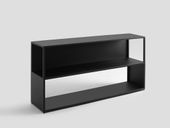 Regał HYLLER SIDE METAL 150x75 - czarny, meble skandynawskie