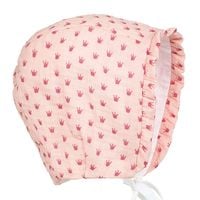 Pupill Korona bonetka dla dziewczynki muślin jasny róż 38-40