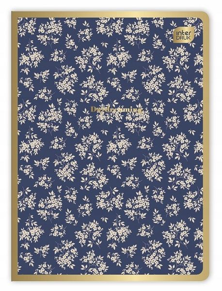 ZESZYT A5 80 # METALLIC FLORAL INTERDRUK zdjęcie 1