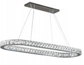 Lampa wisząca LED nad stół kryształowa 70cm żyrandol glamour PETRA WOBAKO