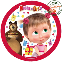 Opłatek na tort Masha - Masza i Niedźwiedź