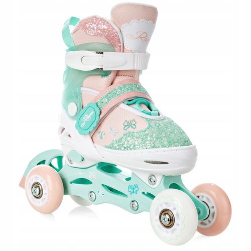 Rolki Wrotki 3w1 Regulowane RAVEN Mireia 30-33 Kółka LED na Arena.pl