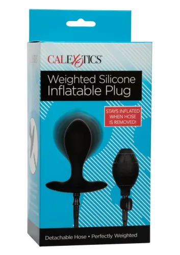 calexotics weighted silicone inflatable plug czarny 3” z balonikiem na Arena.pl