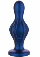 toyjoy the batter metaliczny niebieski korek analny silikonowy