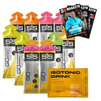 10x SIS GO ISOTONIC ŻEL ENERGETYCZNY 60ml + nowmax ISOTONIC DRINK 25g