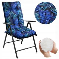 PODUSZKA NA KRZESŁO OGRODOWE 125x50 CM WIĄZANA WODOODPORNA OGRODOWA POLSKA