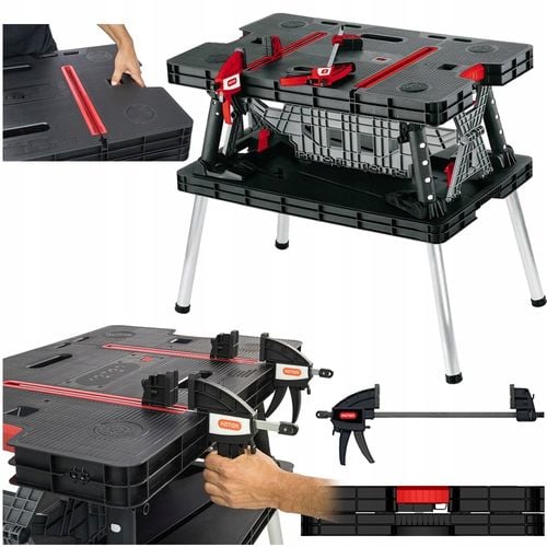 STÓŁ WARSZTATOWY SKŁADANY WORK TABLE 237005 KETER na Arena.pl