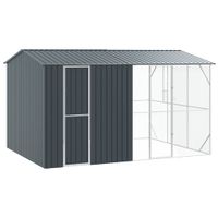 Klatka dla ptaków z przechowywaniem Antracyt 430 x 310 x 247 cm