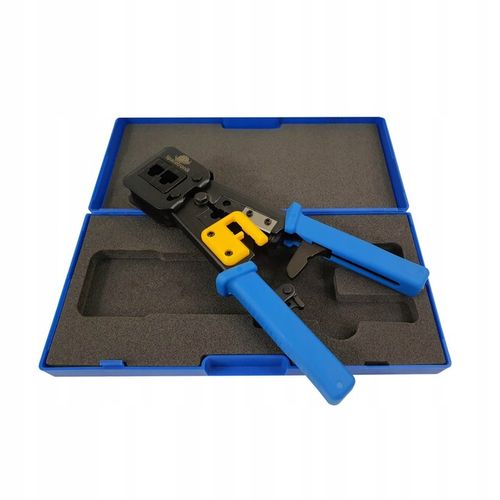 Zaciskarka RJ45 Przelotowa Złącz Wtyków RJ-45 Zaciskacz Złączek RJ 45 11 12 na Arena.pl