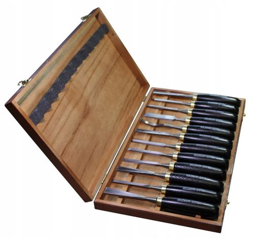 ZESTAW DŁUT dłuta do drewna dłutarek SCH12TLG rzeźbiarskie rzeźbienia 12szt na Arena.pl