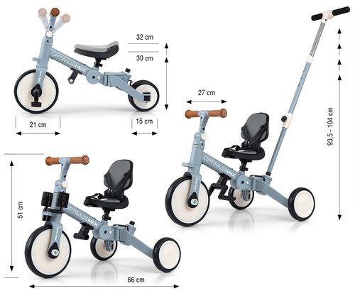 MILLY MALLY 6266 Rowerek 5w1 OPTIMUS MAX denim na Arena.pl