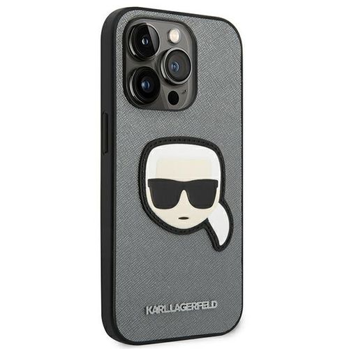 Etui Karl Lagerfeld do iPhone 14 Pro, Srebrny na Arena.pl