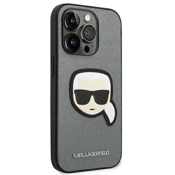 Etui Karl Lagerfeld do iPhone 14 Pro, Srebrny zdjęcie 4