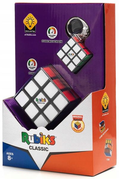 KOSTKA RUBIKA ORYGINALNA KLASYCZNA + BRELOK 3X3 zdjęcie 7