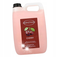 SZAMPON DO WŁOSÓW FRYZJERSKI FARBOWANYCH GRAŻYNA CHERRY WIŚNIOWY WIŚNIA 5L