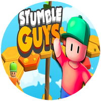 Opłatek na tort Stumble Guys