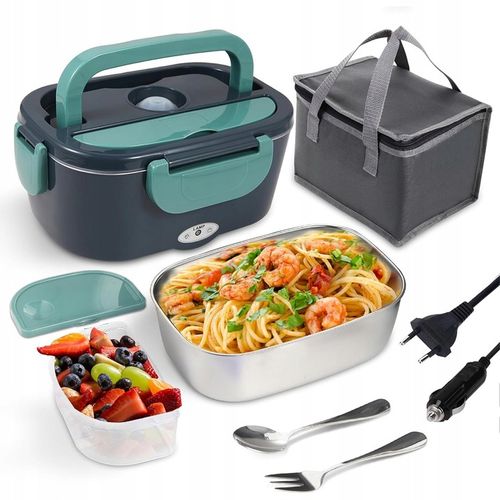 ELEKTRYCZNY LUNCHBOX 1.5L 80W PODGRZEWACZ ŻYWNOŚCI DO TORBA TERMICZNA na Arena.pl