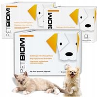 ZESTAW PROBIOTYK PETBIOM 63G DLA PSA KOTA GRYZONI BRAK PROBLEMÓW JELITOWYCH