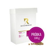 Konina z ziemniakami warzywami dla psa próbka 100g karma wypiekana w piecu