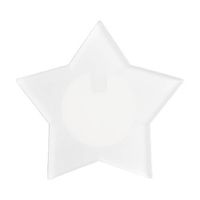 Identyfikator akrylowy z kolorowym podświetleniem LED do sublimacji - gwiazda