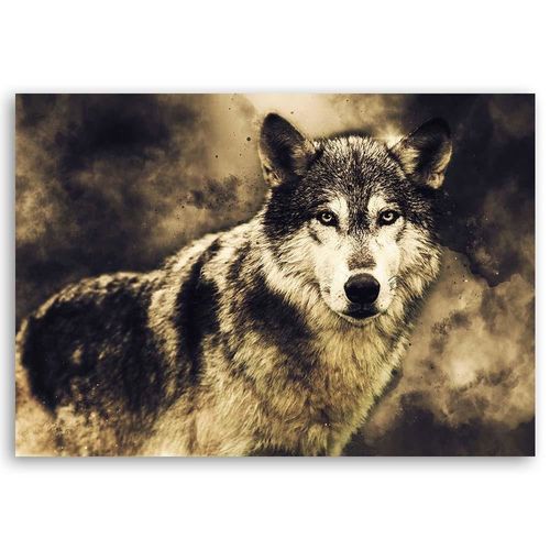 Obraz na płótnie – Canvas, Wilk we mgle 60x40 na Arena.pl