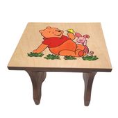 Drewniane Krzesełko Dla Dziecka z Kubusiem Puchatkiem Ręcznie Malowane