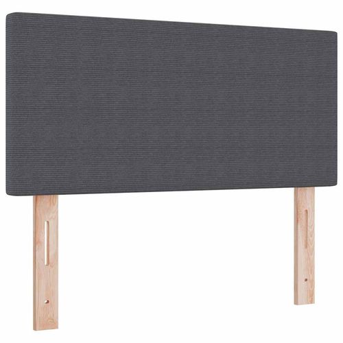 Zagłówek Z zagłówkiem ciemno szary 80 cm Tkanina rib na Arena.pl