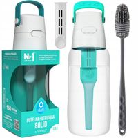 Dafi Solid 0,5 turkusowa butelka filtrująca + silikonowa szczoteczka