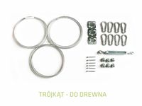 TRÓJKĄT - ZESTAW MONTAŻOWY do drewna