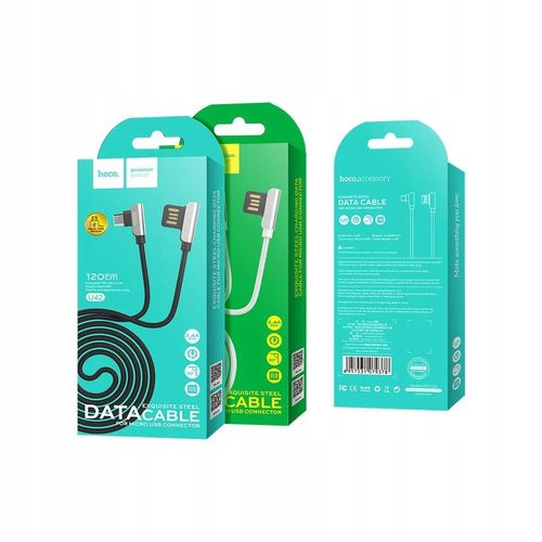 HOCO Kabel kątowy Kąt Micro USB 2.4A 120cm 1.2M na Arena.pl