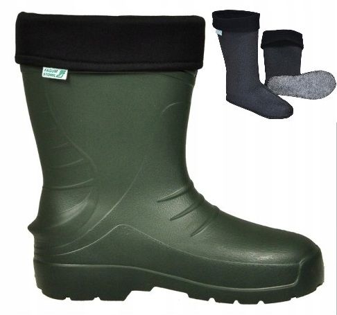 KALOSZE OCIEPLANE GUMOWCE LEKKIE PIANKOWE EVA POLSKIE na Arena.pl