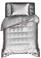 Pościel Z Haftem 140X200 Soft Jasnoszara 2602