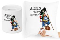 Dla Dziewczyny Zestaw Poduszka + Skarbonka Prezent Z Nadrukiem Ze Zdjęciem