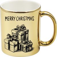 KUBEK ZŁOTY PREMIUM PREZENT ŚWIĄTECZNY BOŻE NARODZENIE MIKOŁAJKI