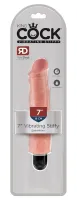 pipedream king cock model 18 cm jasny - system wibracyjny, wyjmowany wkład