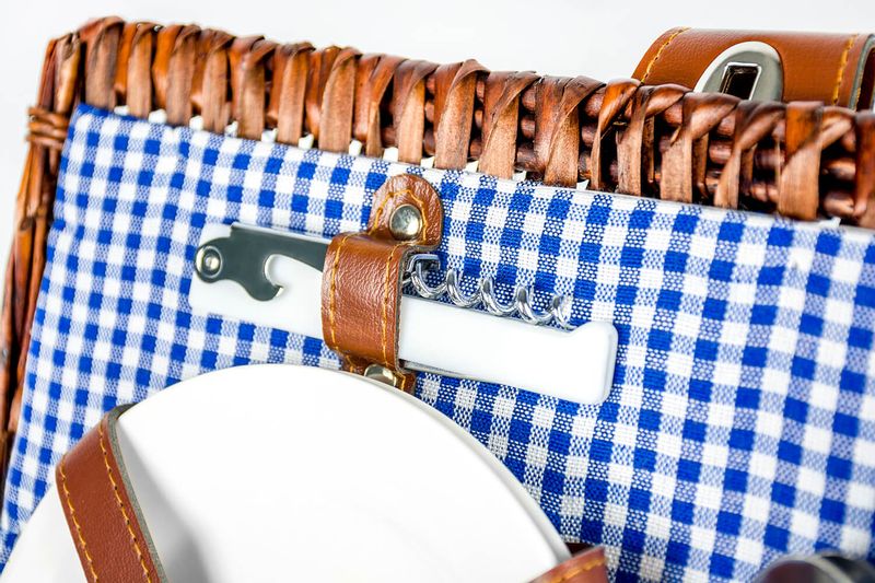 Kosz piknikowy koszyk wiklinowy zdjęcie 7