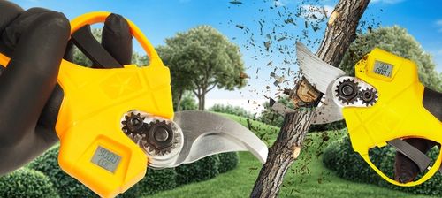 SEKATOR AKUMULATOROWY ELEKTRYCZNY NOŻYCE SEKATOR OGRODOWY MOCNY 2x 24V na Arena.pl