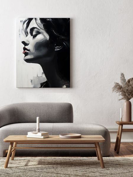 Obraz Canvas PORTRET Kobiety Czerwone Usta Abstrakcja 20cm x 30cm zdjęcie 11