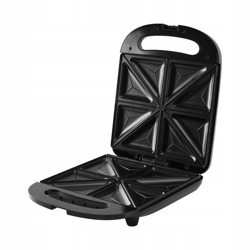 Czarny Toster Opiekacz Do Kanapek XXL 4 Kanapki 1400W Tosty Sandwich na Arena.pl