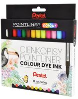ZESTAW CIENKOPIS POINTLINER COLOUR 12 KOL S40-ST12PL PENTEL