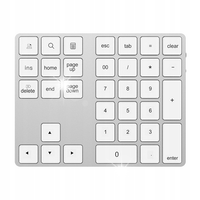BEZPRZEWODOWA KLAWIATURA NUMERYCZNA BLUETOOTH MAC SREBRNA