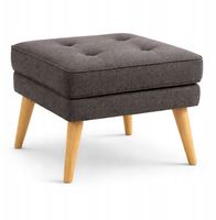 Pufa podnóżek skandynawski do fotela 45x45x43 czarna P1