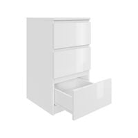 Komoda biała połysk AVEN 40 cm z 3 szufladami różne kolory DARMOWA DOSTAWA