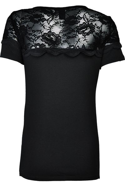 Czarna Bluzka, Koronka (D) - 38 / M zdjęcie 2